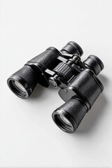 binoculars on white background