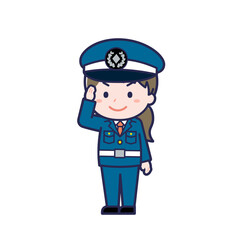 警備員／ななめ／女性 02