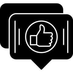 Obraz premium Like Chat Icon