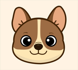 Happy Cute Dogs vector minimalist