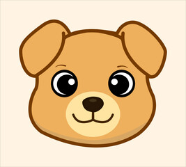 Happy Cute Dogs vector minimalist