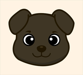 Happy Cute Dogs vector minimalist
