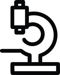 Microscope Icon Science, Research, Laboratory, Technology, Discovery