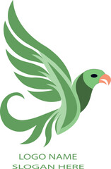 Flying Eagle logo icon vector .