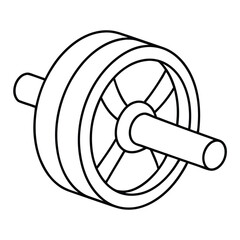 vector illustration of a bicycle wheel