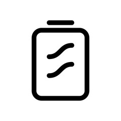 Battery Outline Icon for Power & Energy