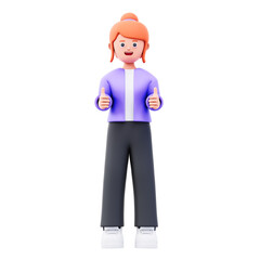 the female characters are okay 3d illustration