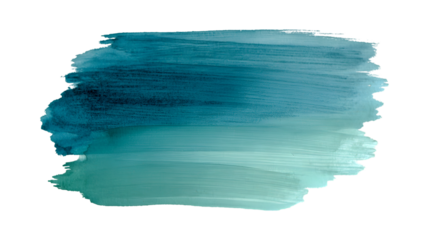 Abstract teal watercolor paint strokes texture background