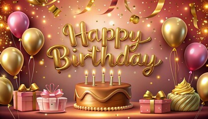 Naklejka premium happy birthday card with candles