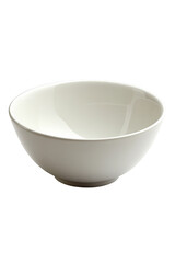 Ceramic bowl with a smooth, round shape and subtle design. Png, Transparent background.