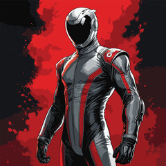 super hero costume illustration vector art