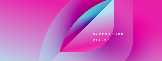 Abstract gradients overlap, creating dynamic visual effect. Pink, purple, blue hues blend smoothly. Text reads background design.