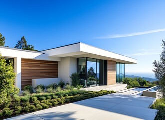 Fototapeta premium modern house with a garden