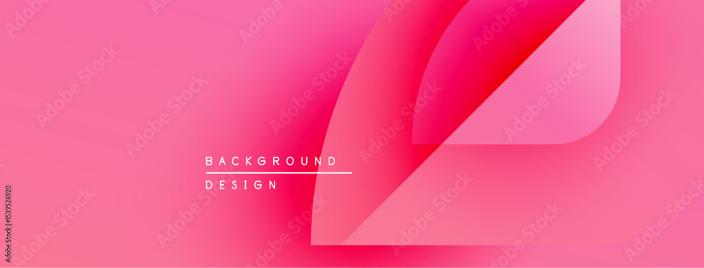 Poster abstract pink background design features flowing shapes, gradients. text reads background design. mi
