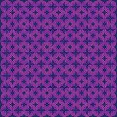 Abstract Purple and Dark Purple Floral Pattern