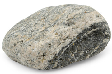 Isolated Rough Natural Stone with Mixed Gray and Beige Texture on Transparent Background