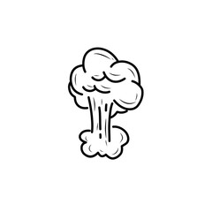 hand drawn comic bombs and explosions