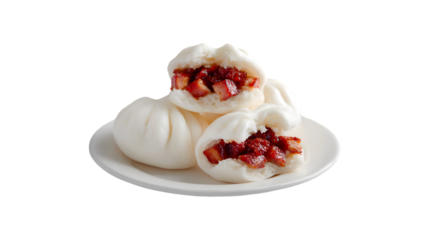 Delicious Char Siu Bao Steamed Buns Chinese Food