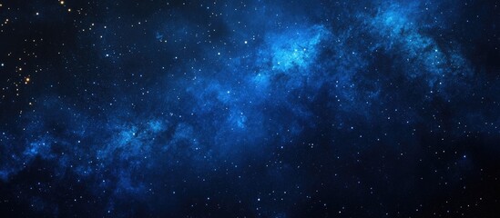 Deep space, filled with nebulae and stars