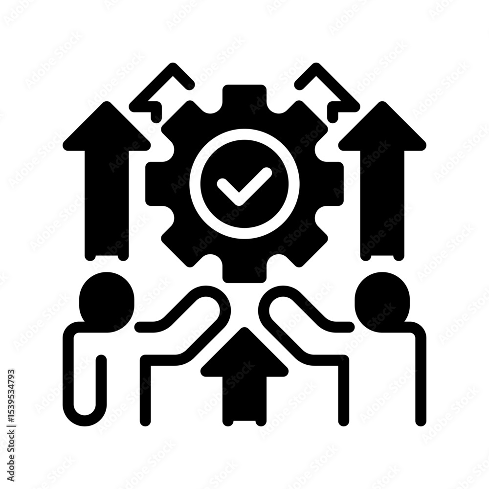 Poster efficiency and optimization line icon. linear style sign for mobile concept and web design. outline 