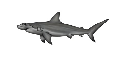 Obraz premium Shark in side view 