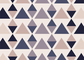  A sophisticated seamless pattern of geometric triangles in shades of navy, blush, and cream. Ideal for fabric, wallpaper, digital backgrounds, and contemporary designs.