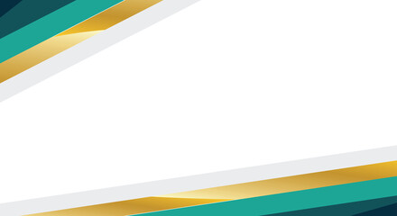 Dark Green Gold Geometric Shapes Abstract Background