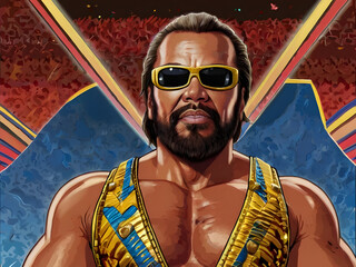 portrait of a macho man