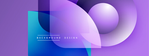 Abstract purple, blue gradients form flowing shapes. Modern design element suitable for backgrounds, presentations. Minimalist aesthetic.