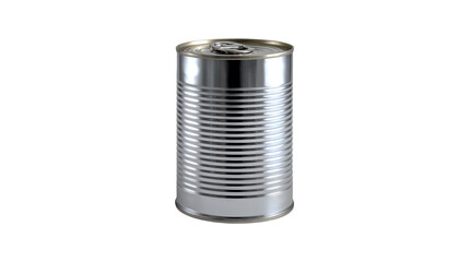 Tall Metal Can Food Packaging Design Silver Tin