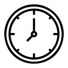 clock line icon