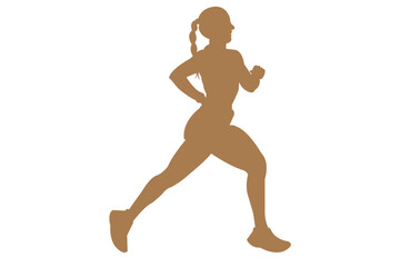 Fototapeta premium black silhouettes running . runner silhouette, Runner Silhouette, Young people running silhouette, Runner silhouettes collection .