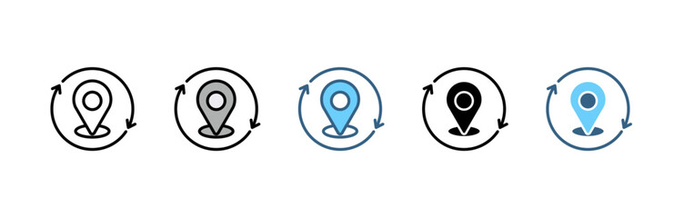 Sales Icons Collection with location icons. Contains map, map pin, gps, destination, direction, distance, place, navigation and address icons.