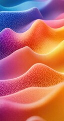 Colorful textured wavy layers