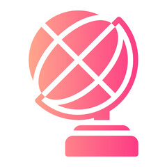 globe earth gradient icon