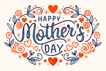 Obraz premium A heartwarming black and white graphic design for Mother's Day.