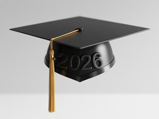 Black graduation cap 2026 class year