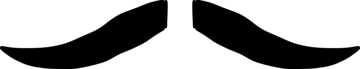 Moustache trendy styles. Mustache curly horseshoe imperial pencil english pyramid italian and vintage narrow french walrus brush male hipster modern fashion. Chevron vector.