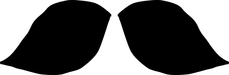 Moustache trendy styles. Mustache curly horseshoe imperial pencil english pyramid italian and vintage narrow french walrus brush male hipster modern fashion. Chevron vector.