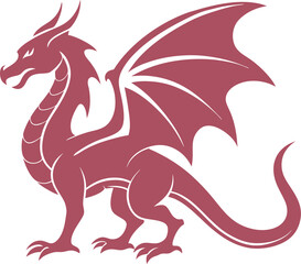 vector illustration of a dragon