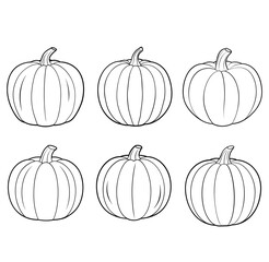 Pumpkin icon silhouette vector illustration ,Autumn Halloween or Thanksgiving pumpkin symbol