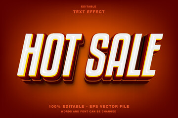 Hot Sale 3D Editable Text Effect Template Premium Vector