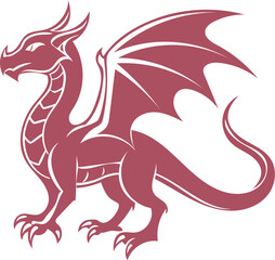 vector illustration of a dragon