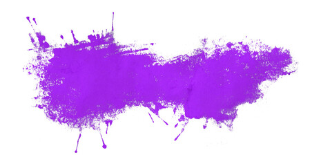purple watercolor background. Artistic hand paint. Isolated on transparent background.