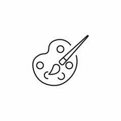 art creativity painting paint palette icon sign vector