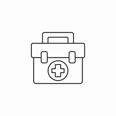 first aid kit medical icon sign vector