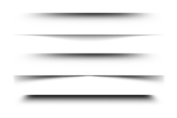 Obraz premium Realistic Round Shadows and Shadow Effects Collection for Posters, Flyers, Banners, and Cards