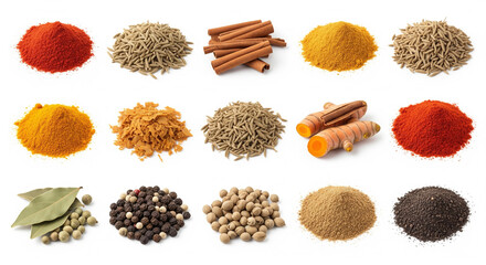 Collection of Various Cooking Spices