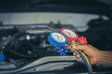 pressure meters measuring equipment for filling air conditioners	