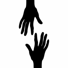 Mengulurkan Tangan Simbol Koneksi dan Dukungan